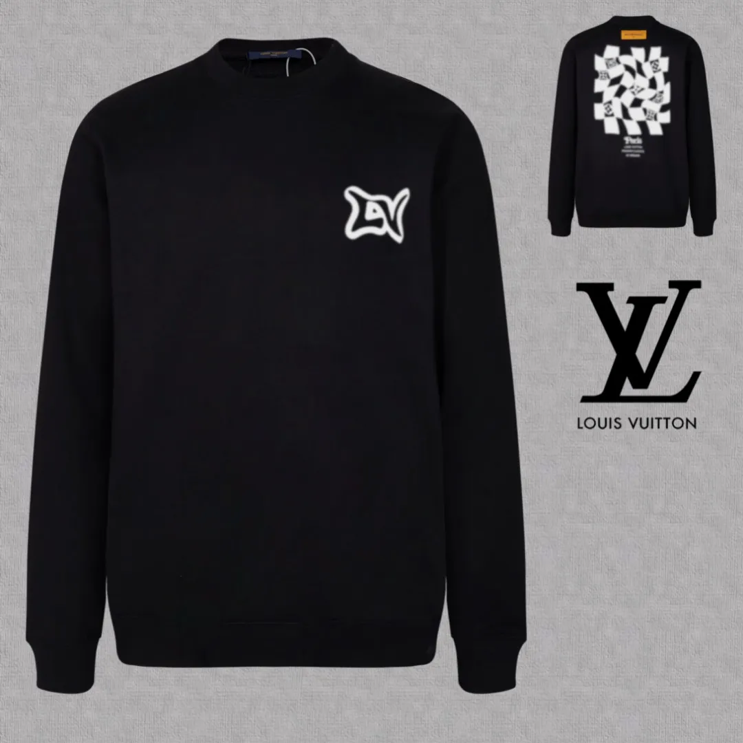🅿️250 hot style on the shelves🔥❗ 💫〖Louis Vuitton LV〗 Fashionable round neck sweatshirt, casually matched with various styles, it is perfectly handsome😎The whole dress is made of double waistcoats, which makes the whole dress more three-dimensional. Not ordinary factories can do such fine work. The 2025 spring style counters are on sale, exquisite round neck terry sweatshirt, high-end double-strand pure cotton Customized drawstring ribs are dyed in the same vat and are complete with three standards. The chest craftsmanship adopts a simple and elegant pattern on the chest, which is easy to control for any age group! Fit and comfortable! Customized thickened 440g terry sweatshirt fabric, soft and comfortable to the touch, with a three-dimensional shape! 🙌🏻 It’s also very breathable, so it’s a versatile style that can be worn with any outfit! ✔Color: Black White Apricot Size: S M L XL 2XL